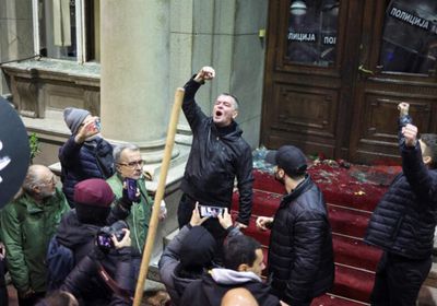 اعتقال 38 خلال احتجاج للمعارضة الصربية