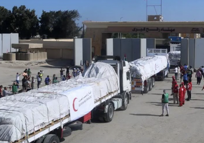 إدخال 151 شاحنة مساعدات إغاثية إلى غزة عبر معبر رفح