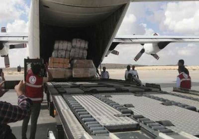 تحمل 10 أطنان.. مطار العريش يستقبل طائرة إماراتية لصالح الفلسطينيين بغزة