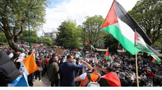 تظاهرات في أيرلندا لدعم فلسطين