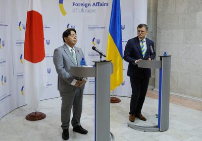 وزيرة خارجية اليابان يصل أوكرانيا