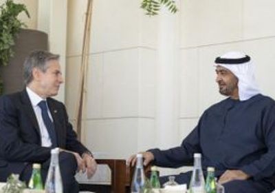 رئيس الإمارات يبحث مع بلينكن تداعيات الأزمة في غزة