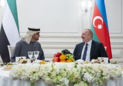رئيس أذربيجان يقيم مأدبة عشاء تكريماً للشيخ محمد بن زايد