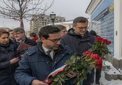 في أول زيارة خارجية.. وزير الخارجية الفرنسي الجديد يصل أوكرانيا