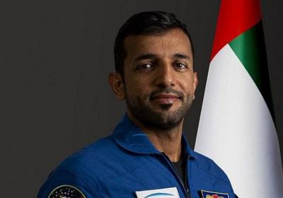 سلطان النيادي يدعم منتخب الإمارات من الفضاء