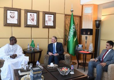 سفير السعودية بالقاهرة يلتقي نظيره السنغالي في مكتبه