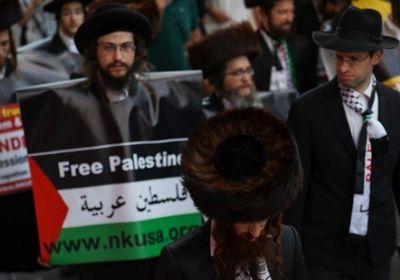 لنصرة القضية الفلسطينية.. يهود يقتحمون البرلمان النمساوي