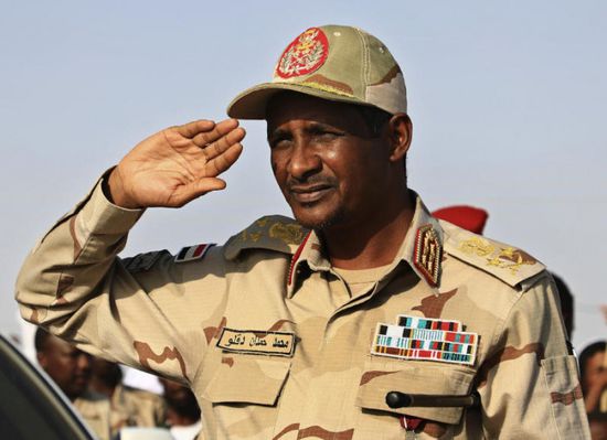 حميدتي يرفض مقترحات تقسيم السودان