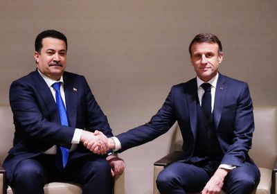 السوداني وماكرون يبحثان تطوير القدرات العسكرية العراقية