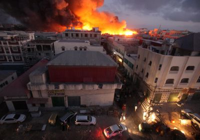 مصرع 3 أشخاص في حريق هائل بأحد الفنادق المصرية