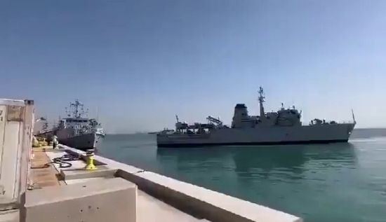 اصطدام سفينتين في ميناء البحرين