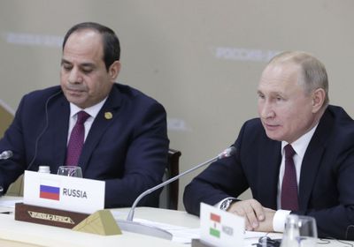 بوتين والسيسي يشهدان صب الخرسانة بمحطة الضبعة