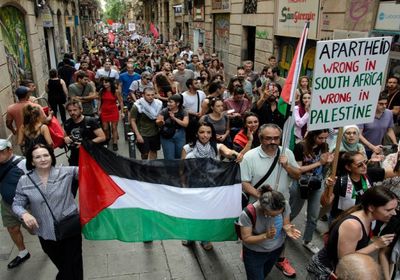تظاهرات مؤيدة لغزة في مدريد