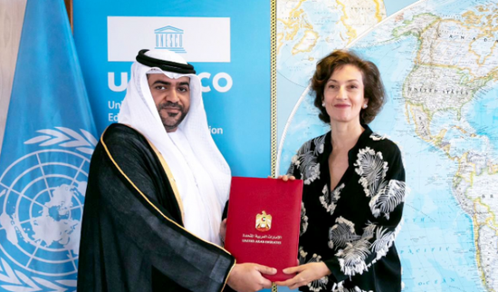 سفير الإمارات يقدم أوراق اعتماده إلى مديرة اليونسكو