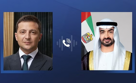 هاتفيًا.. زيلنسكي يشكر الرئيس الإماراتي بعد&nbsp;إنجاز صفقة الأسرى مع روسيا