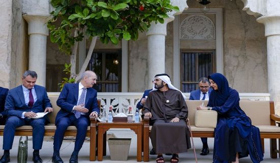 محمد بن راشد يستقبل رئيس مجلس الأمة التركي في دبي