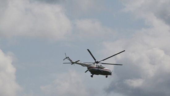 انتشال جثث طاقم مروحية "مي-8" المنكوبة في روسيا