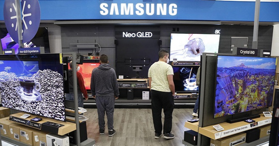 سامسونج تحتفظ بالمركز الأول بسوق التلفاز عالميا
