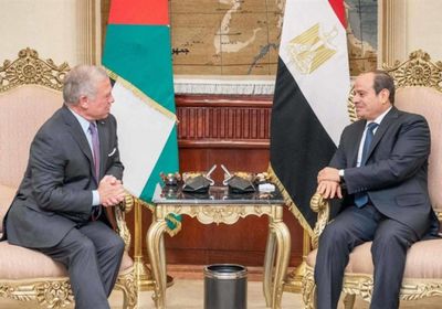 عاهل الأردن يبحث مع الرئيس السيسي آخر التطورات في غزة