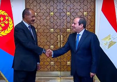 بدء مباحثات رسمية بين الرئيس المصري والإريتري بالقاهرة