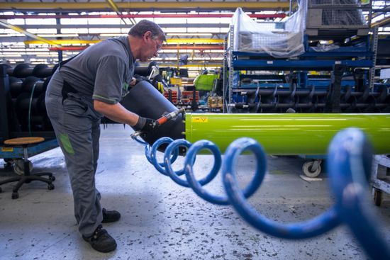 تراجع الإنتاج الصناعي في ألمانيا على أساس سنوي