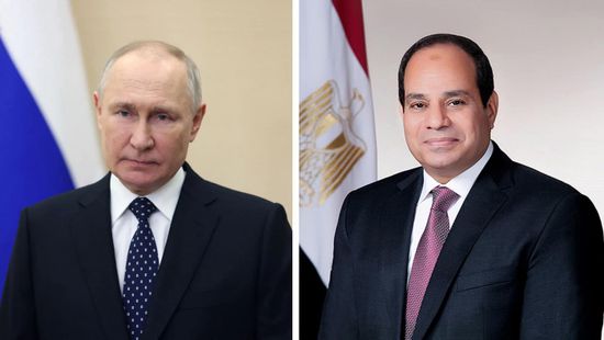 السيسي يهنئ نظيره بوتين بإعادة انتخابه لفترة رئاسية جديدة