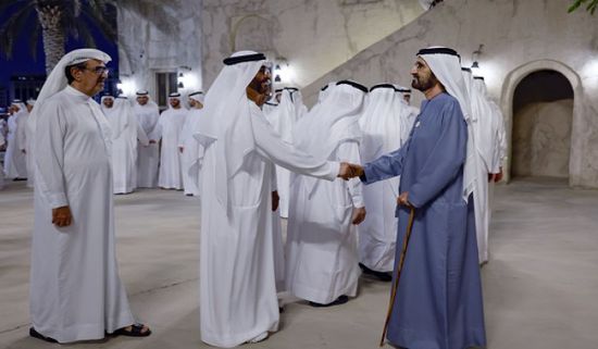 نائب رئيس الإمارات يستقبل كبار المسؤولين ورجال الأعمال والمهنئين بشهر رمضان