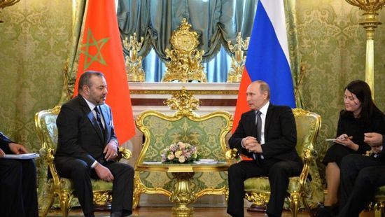 ملك المغرب يهنئ الرئيس الروسي بفوزه في بولاية رئاسية جديدة