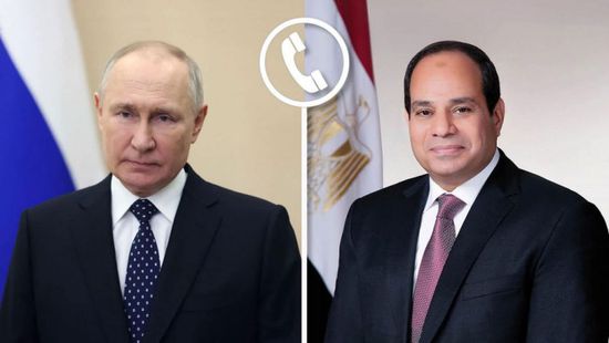 الرئيس المصري يهنئ  بوتين بمناسبة إعادة انتخابه رئيسا لروسيا