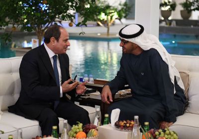 الرئيس السيسي والشيخ محمد بن زايد يعقدان لقاءً أخويًا