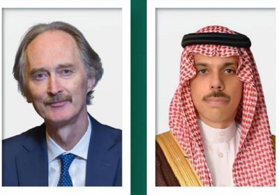 وزير الخارجية السعودي يبحث مع المبعوث الأممي جهود حل الأزمة السورية