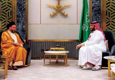 ولي العهد السعودي يبحث العلاقات الثنائية مع زعيم تيار الحكمة العراقي