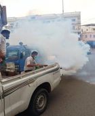 حملات رش ضبابي وقائية في أحياء عدن