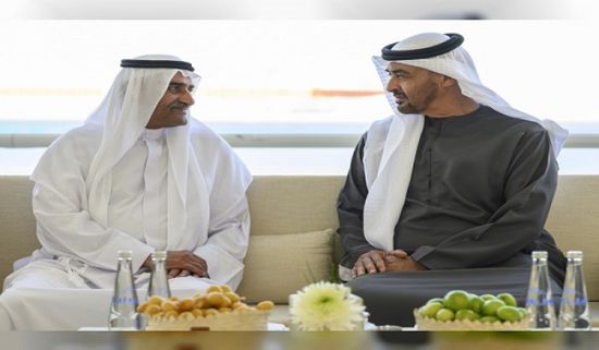 رئيس الإمارات يستقبل حاكم الفجيرة في قصر البطين