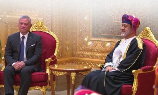 عاهل الأردن يبحث مع سلطان عمان الأوضاع بغزة