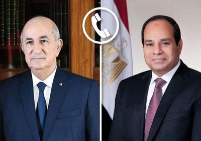 الرئيس المصري ونظيره الجزائري يتبادلان التهنئة بحلول عيد الفطر المبارك