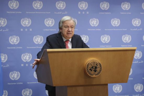 غوتيريش يدين الهجوم الإيراني على إسرائيل