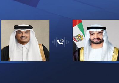 هاتفياً.. رئيس الإمارات وأمير قطر يبحثان التطورات في المنطقة