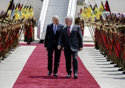 عاهل الأردن يستقبل الرئيس العراقي في عمّان