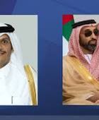 رئيس الوزراء القطري يستقبل طحنون بن زايد في الدوحة