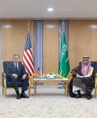 وزير الخارجية السعودي يبحث مع نظيره الأمريكي التطورات في غزة