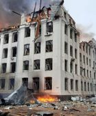 هجوم روسي عنيف على مبنى تعليمي بمدينة أوديسا