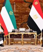 الرئيس السيسي وأمير الكويت يدينان محاولات تصفية القضية الفلسطينية