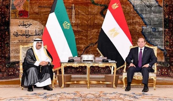 الرئيس السيسي وأمير الكويت يدينان محاولات تصفية القضية الفلسطينية