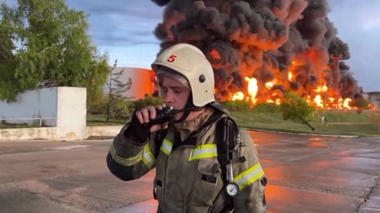 صاروخ روسي يستهدف ميناء أوديسا الأوكراني