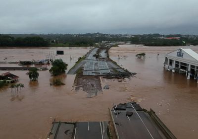 حصيلة الفيضانات في جنوب البرازيل ترتفع الى 56 قتيلا