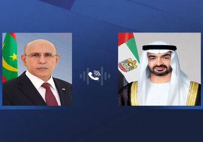 هاتفياً.. محمد بن زايد يتلقى تعازي الرئيس الموريتاني بوفاة طحنون آل نهيان