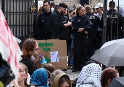 الشرطة الألمانية: إخلاء مخيم مؤيدين للفلسطينيين في برلين