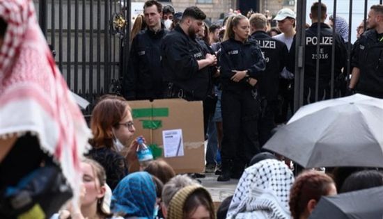 الشرطة الألمانية: إخلاء مخيم مؤيدين للفلسطينيين في برلين