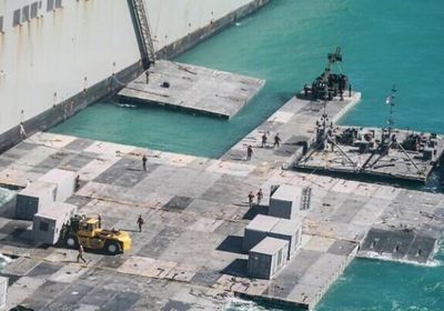الجيش الأمريكي ينتهي من بناء الرصيف العائم بغزة